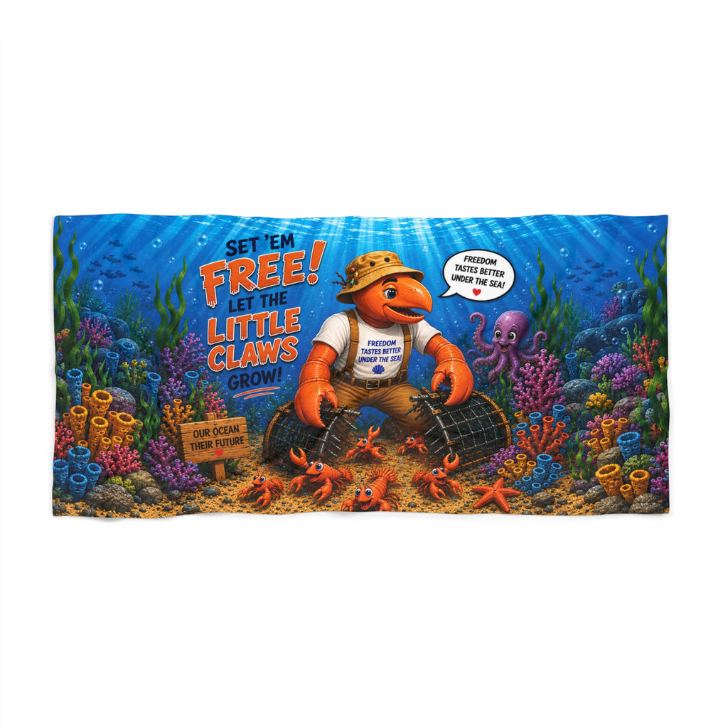 #007 Hope for Claws – Beach Towel