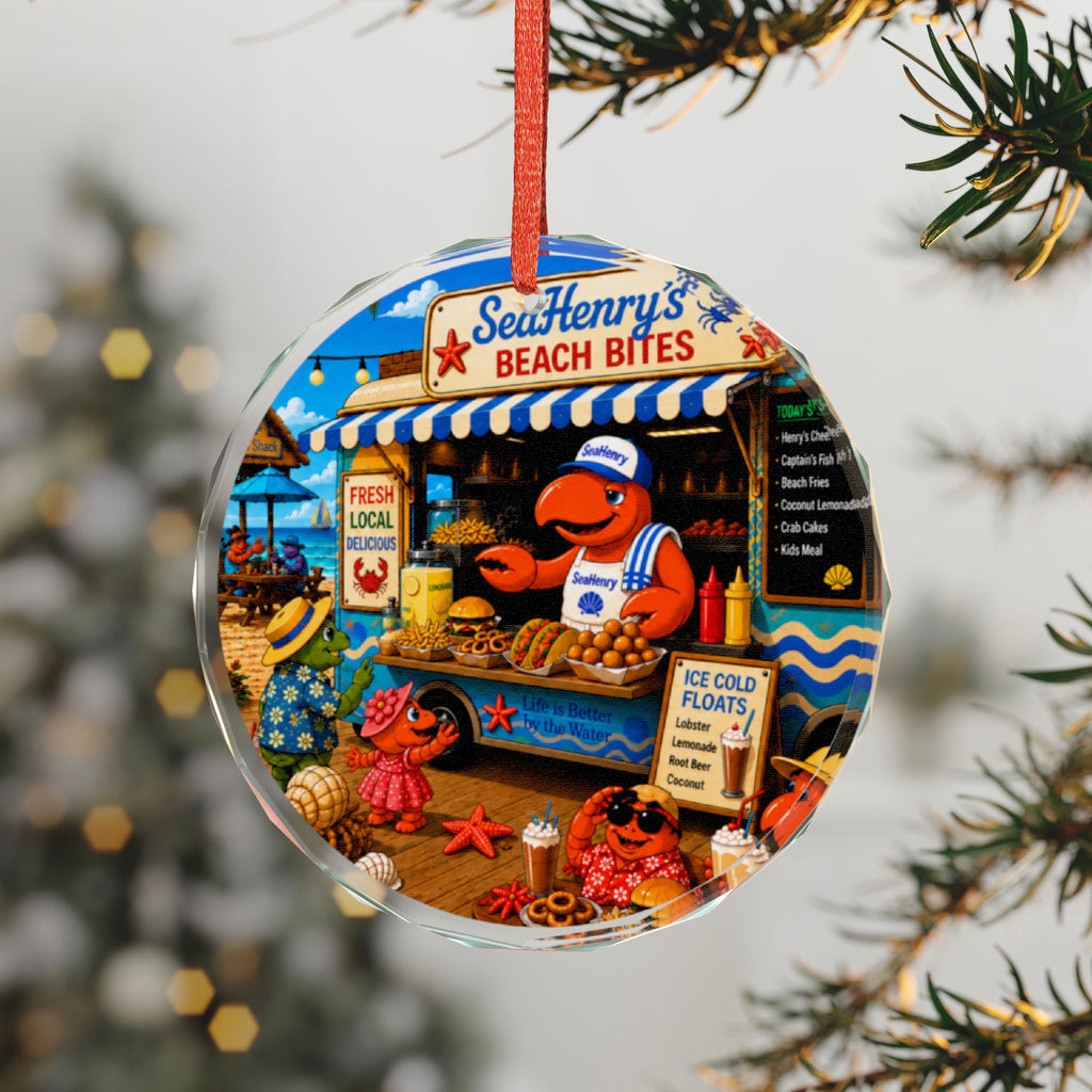 #018 SeaHenry's Beach Bites – SeaHenry Glass Ornament
