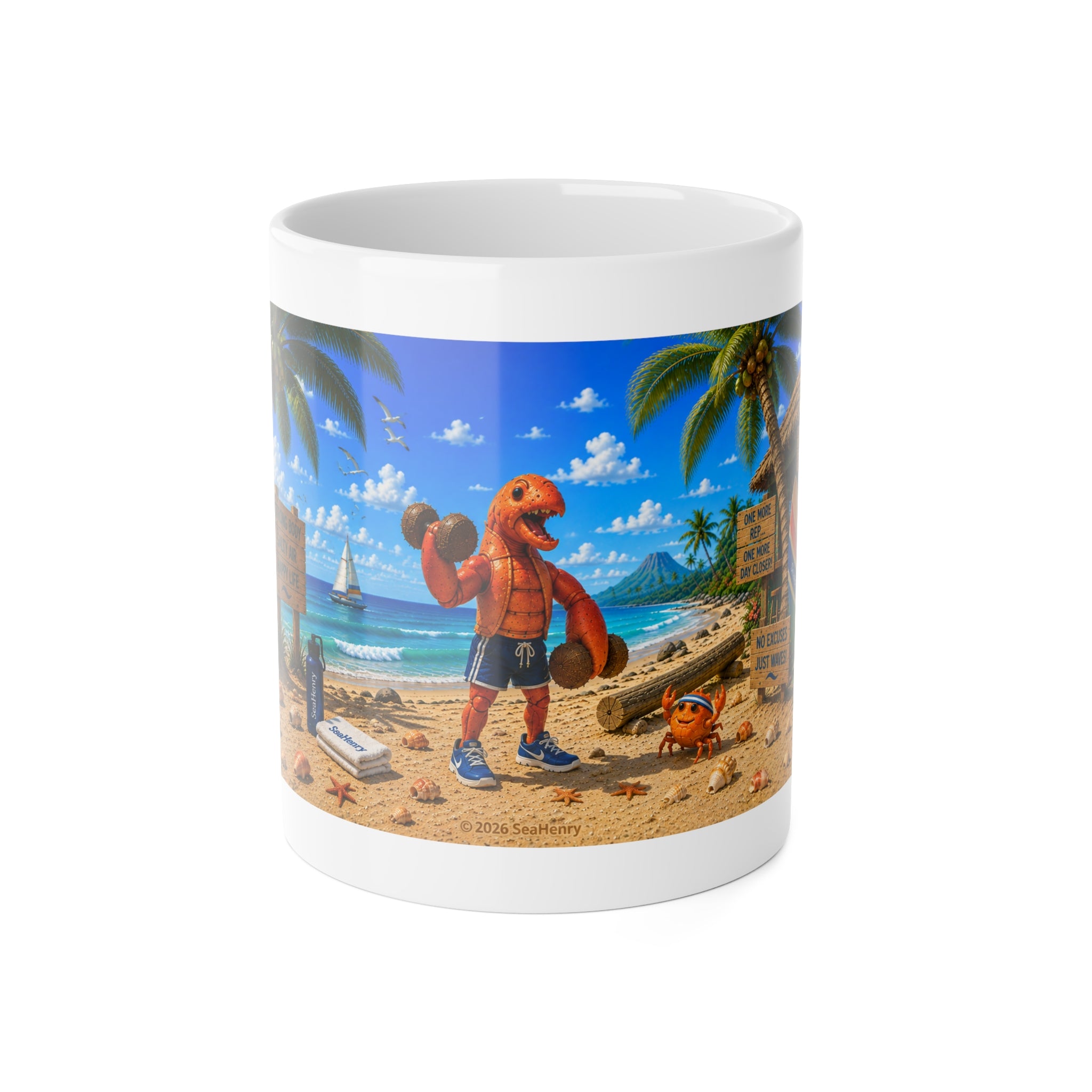 #015 Working out Henry Mug