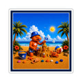 #005 Beach Buddy Boy – SeaHenry 3x3 Square Sticker
