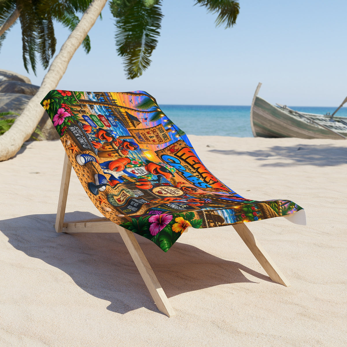 #011 Henry and the Crabs – Beach Towel