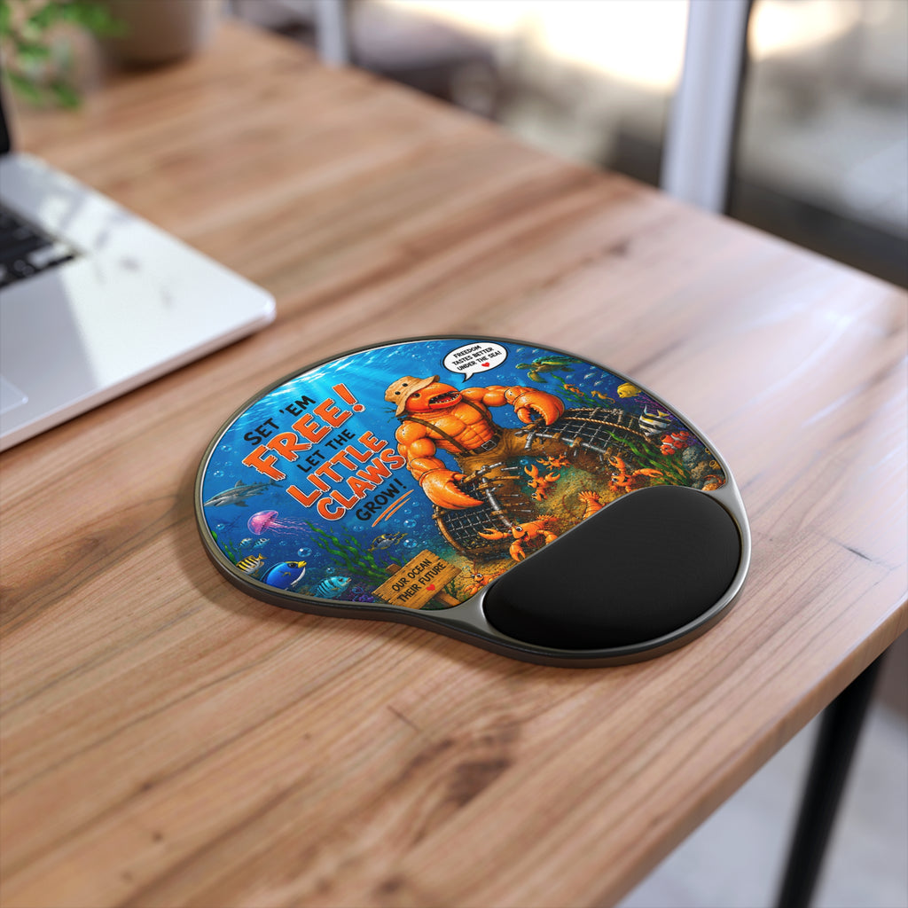 #007 Claws of Hope Wrist Mouse Pad