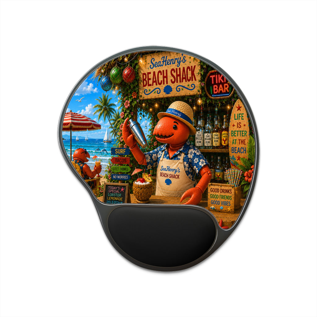 #013 Henry the Bartender Wrist Mouse Pad