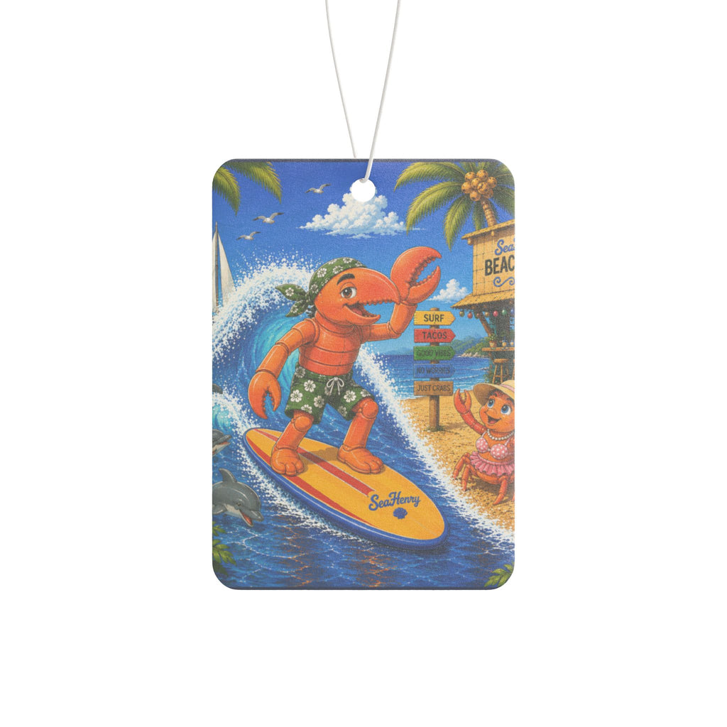 #012 Surfer Henry – SeaHenry Car Air Freshener