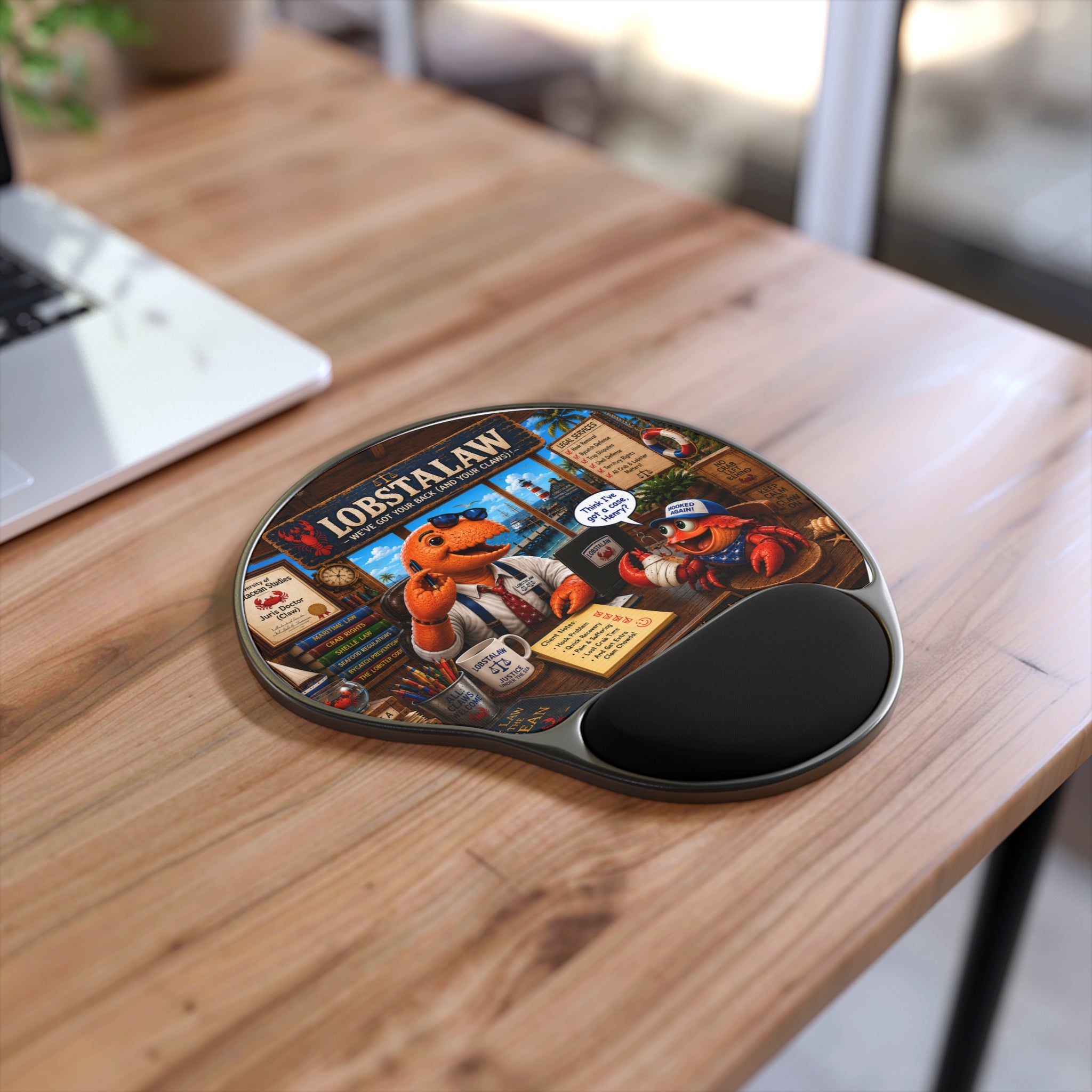 #009 LobstaLaw Wrist Mouse Pad