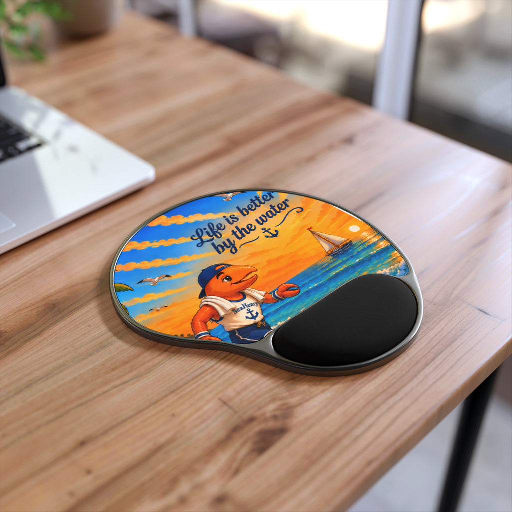 #022 Jogging Henry – SeaHenry Cushioned Wrist Rest Mouse Pad