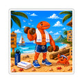 #015 Exercising Henry – SeaHenry 3×3 Square Sticker