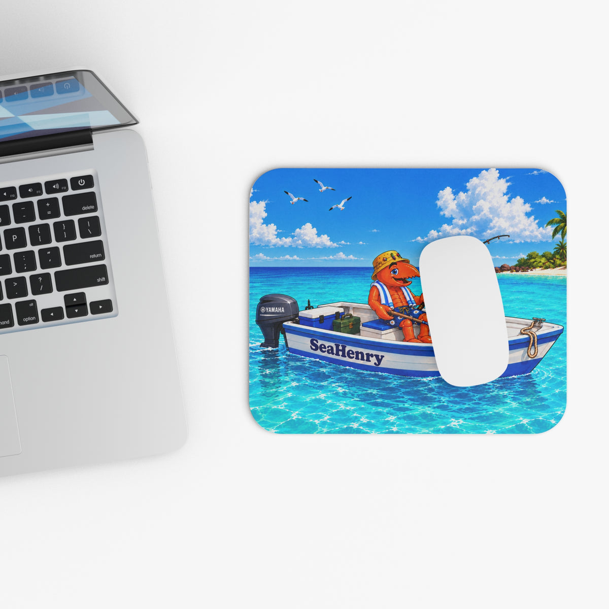 #004 Fisherman Henry - SeaHenry Mouse Pad
