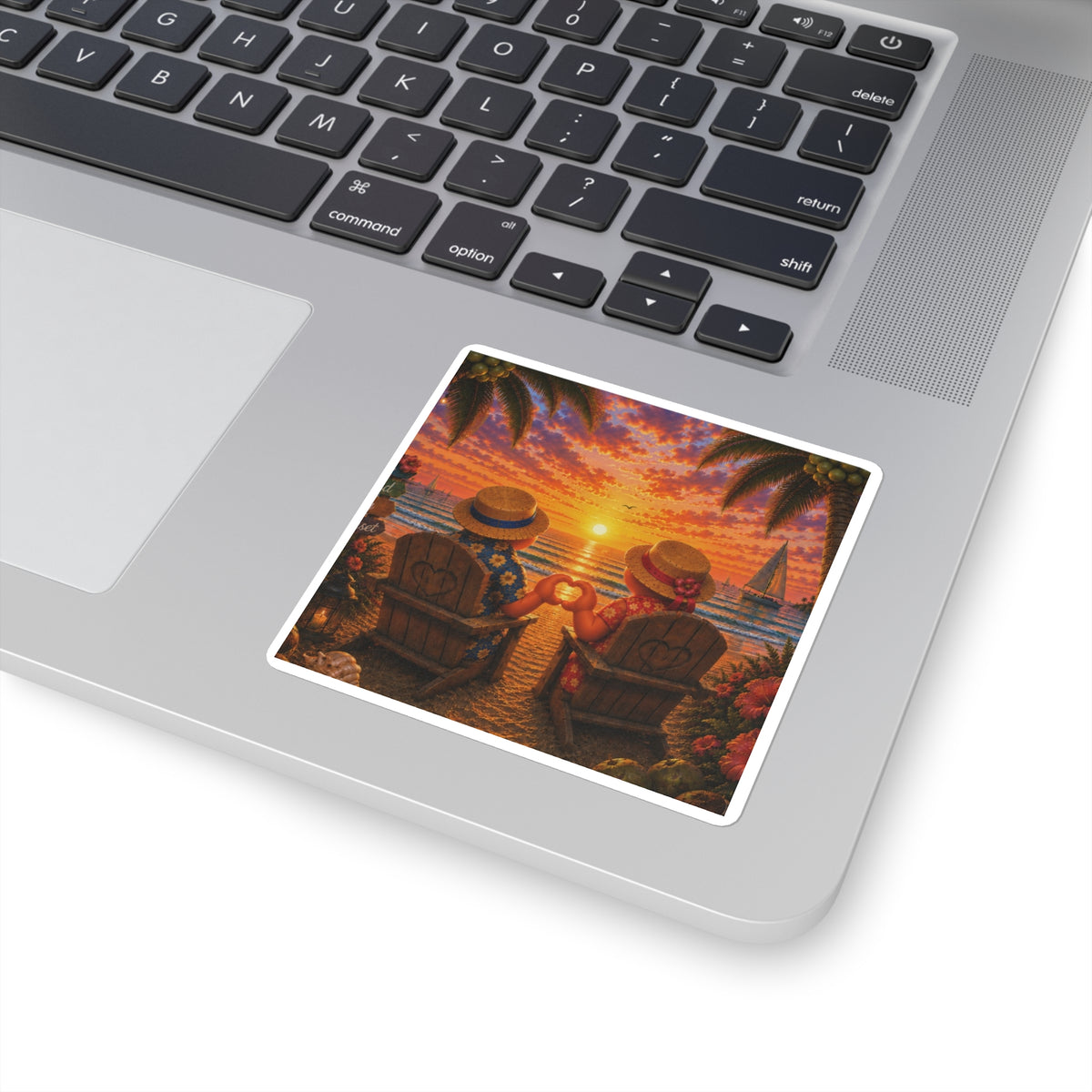 #020 Together Forever – SeaHenry 3×3 Coastal Sticker