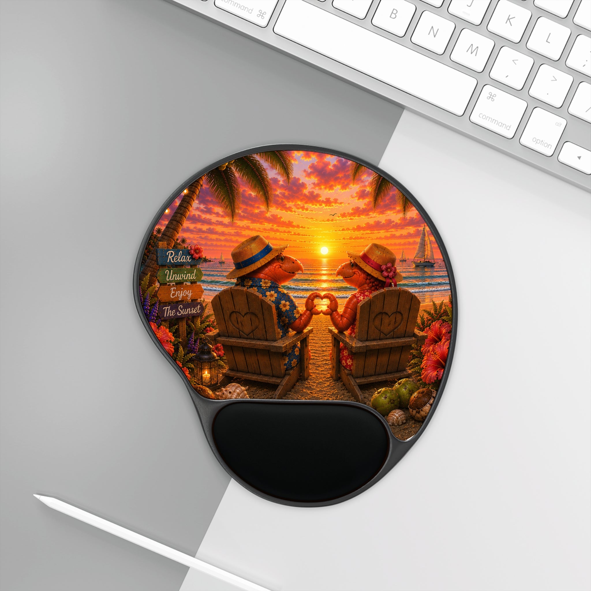 #020 Together Forever Wrist Mouse Pad