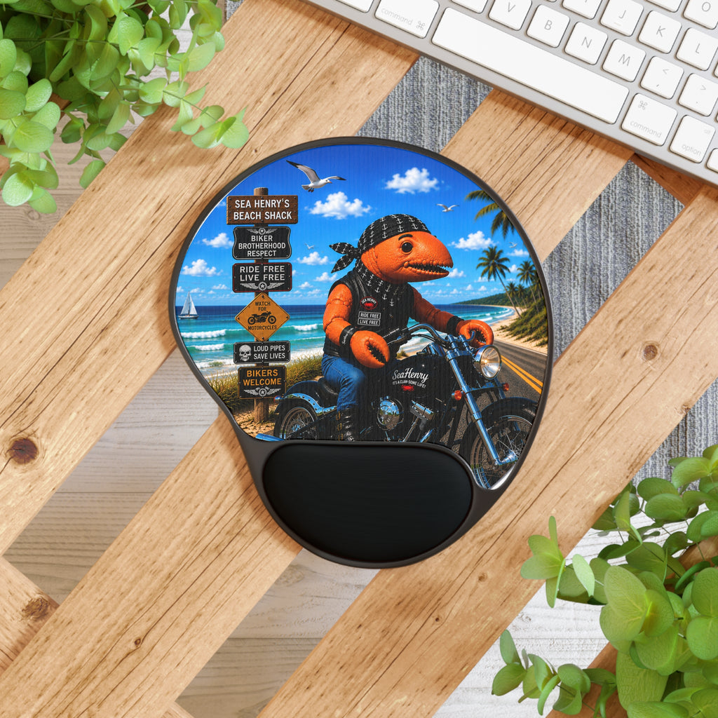#008 Biker Henry Wrist Mouse Pad