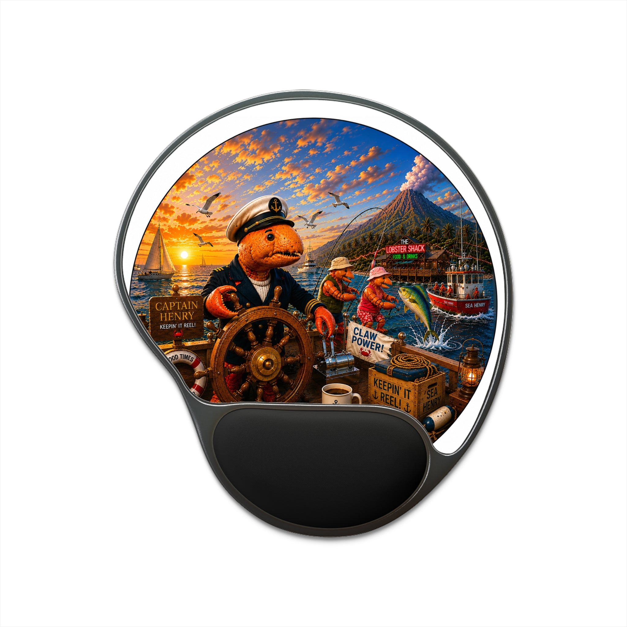 #003 Captain Henry Wrist Support Mouse Pad