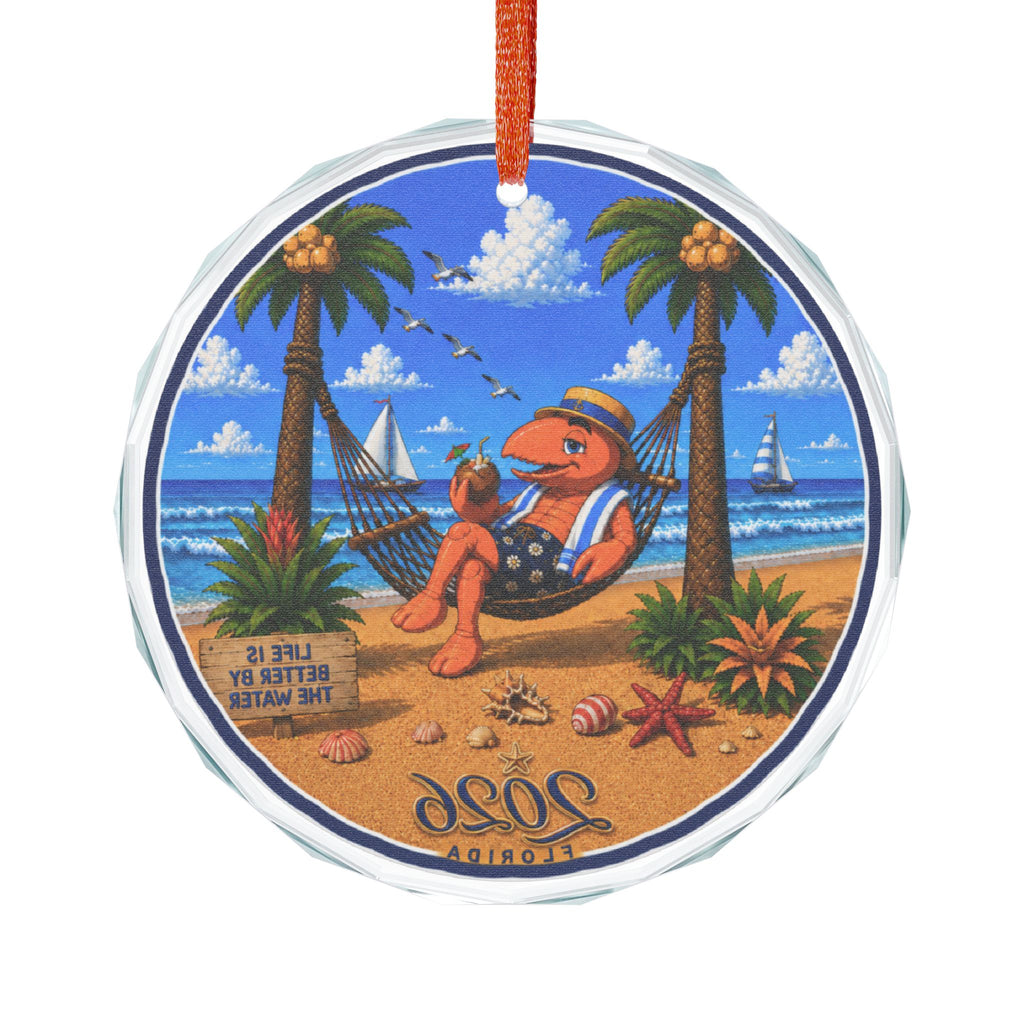 #002 Hammock Henry – Florida 2026 Glass Ornament