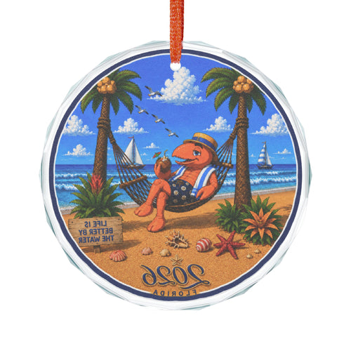 #002 Hammock Henry – Florida 2026 Glass Ornament
