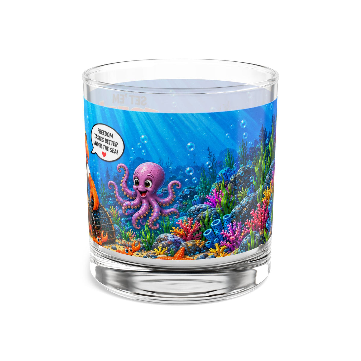 007 Hope for Claws  SeaHenry 10 oz Rocks Glass