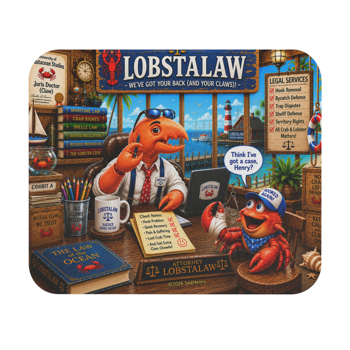 #009 Lobstalaw – SeaHenry Mouse Pad
