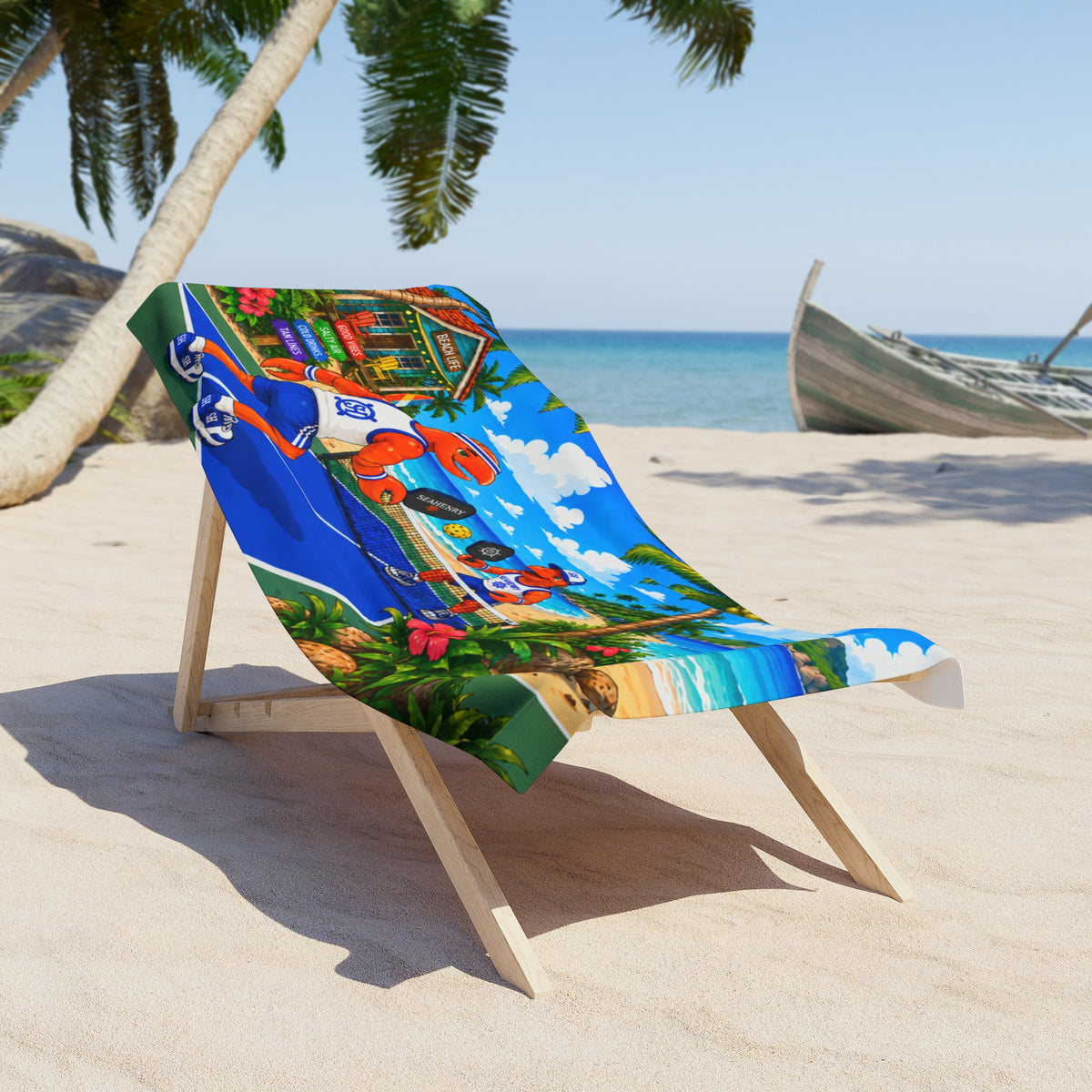 #017 Pickleball Henry – Beach Towel