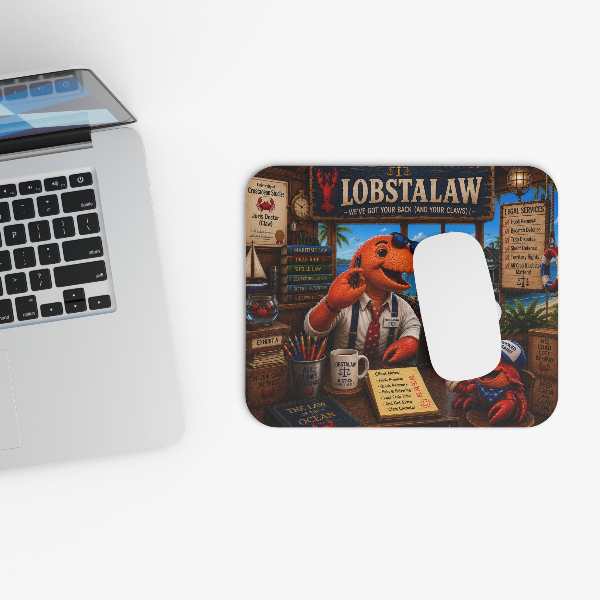 #009 LobstaLaw Mouse Pad