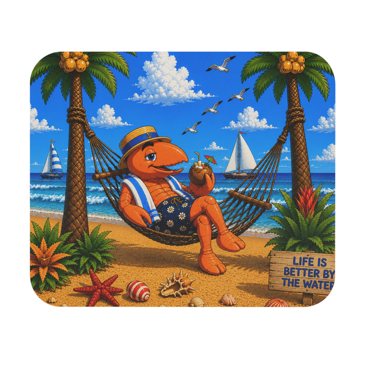 #002 Hammock Henry – SeaHenry Mouse Pad