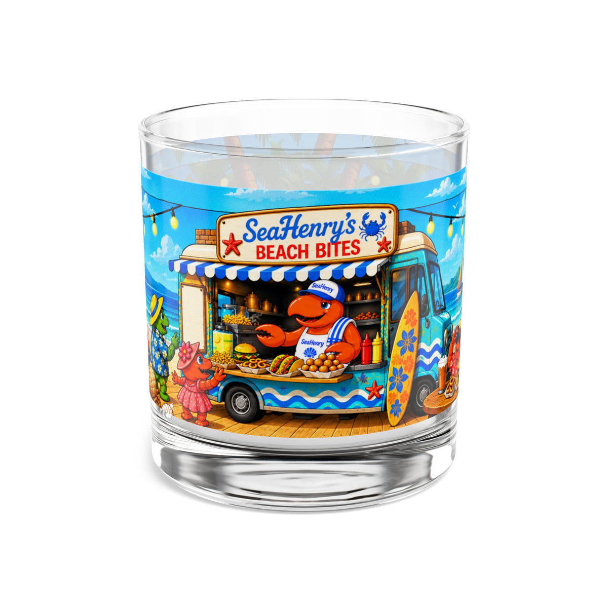 018 SeHenry's Beach Bites  SeaHenry 10 oz Rocks Glass