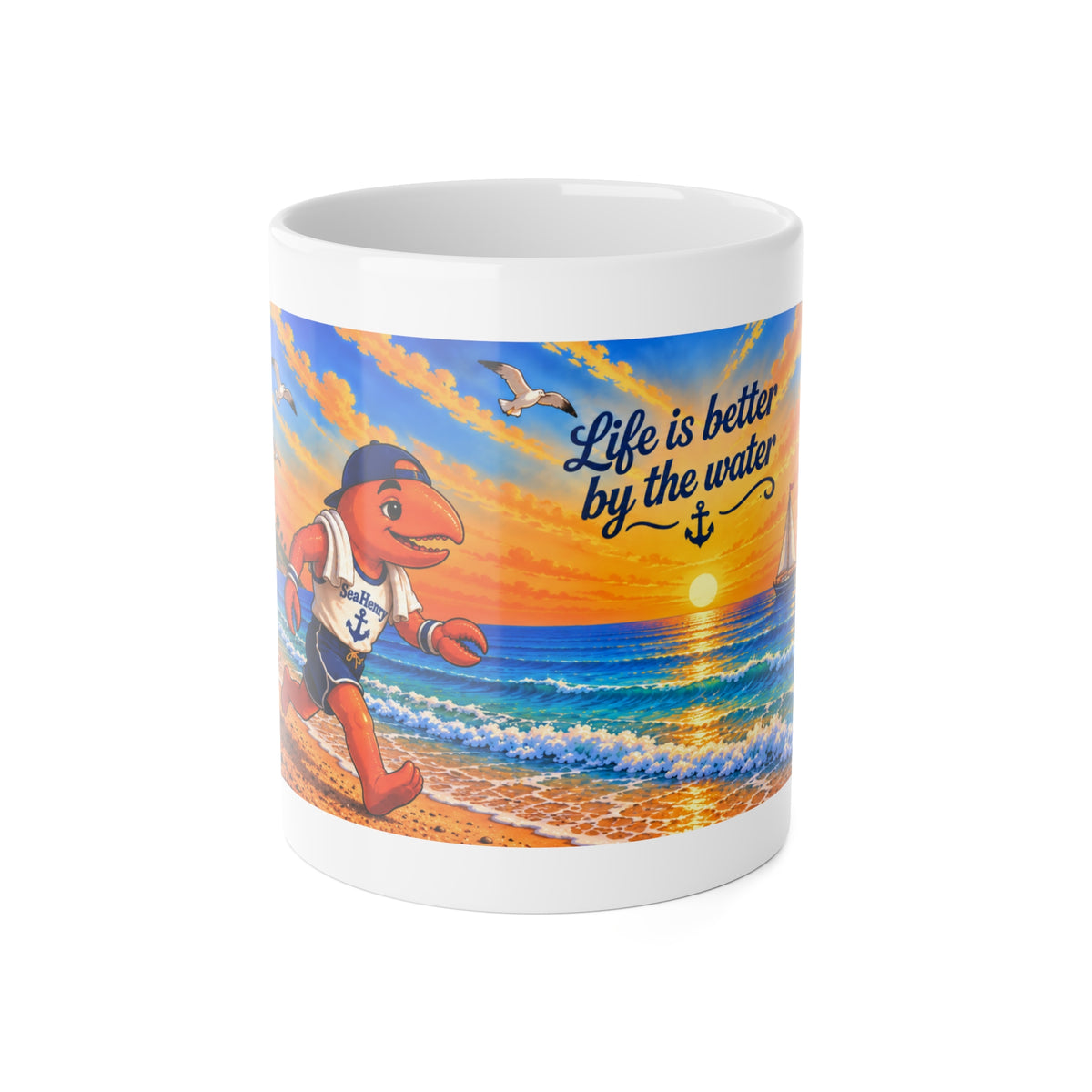 #022 Jogging Henry – SeaHenry Coffee Mug