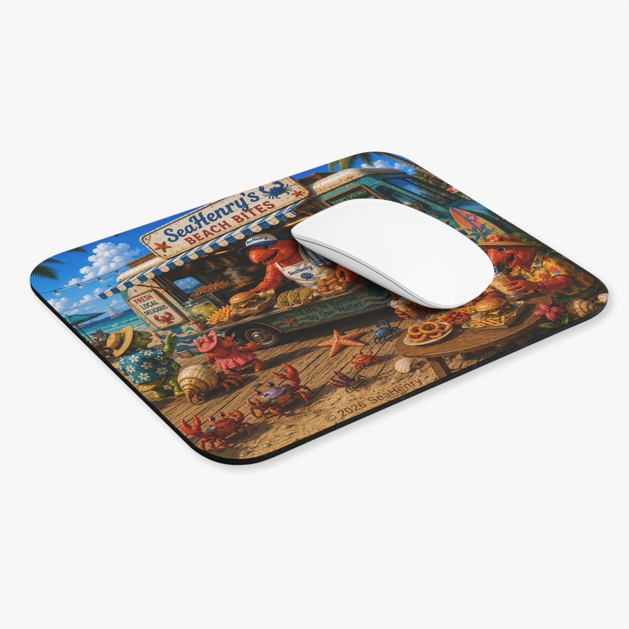 Copy of Copy of Copy of Copy of Copy of Copy of Copy of Copy of Copy of Copy of Copy of SeaHenry Retro Beach Mouse Pad – Tropical Hammock Desk Mat