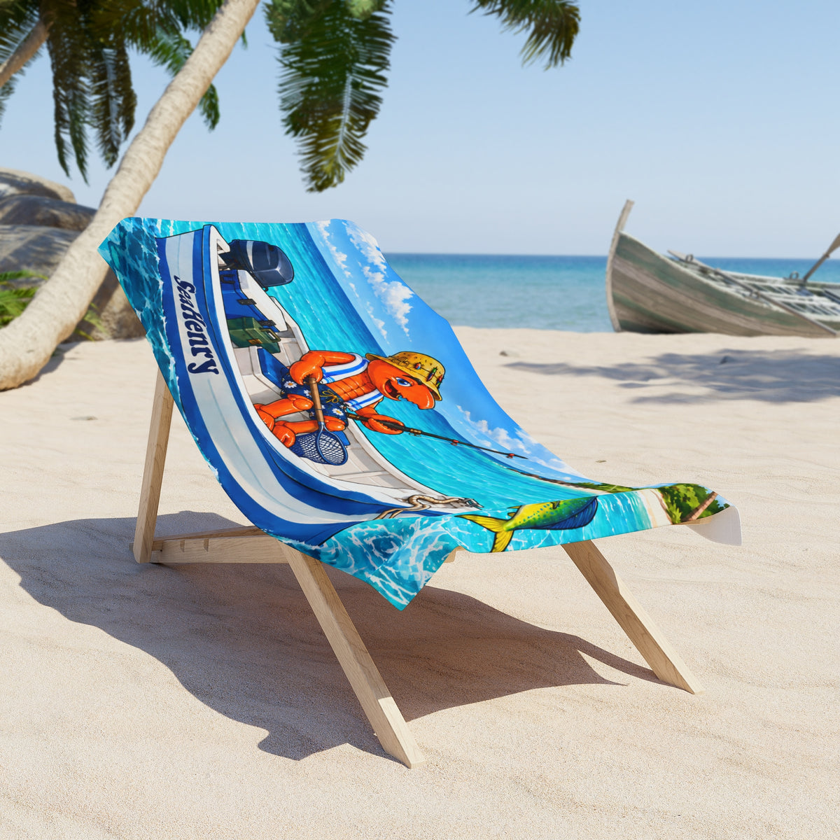 #004 Fisherman Henry – Beach Towel