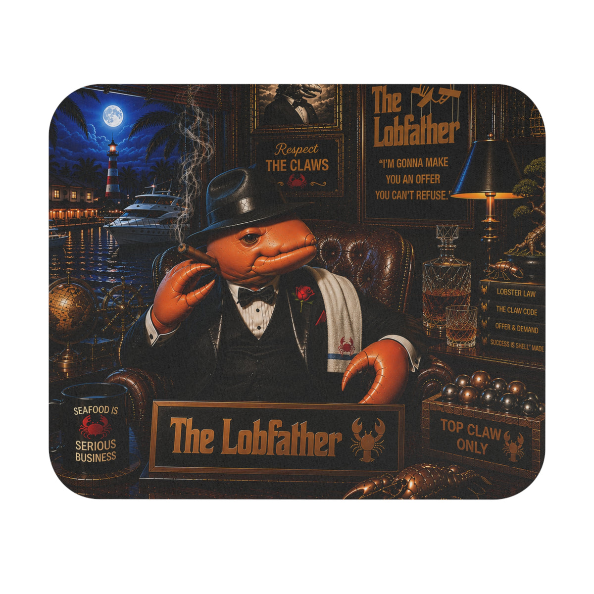 #014 The LobFather - SeaHenry Mouse Pad