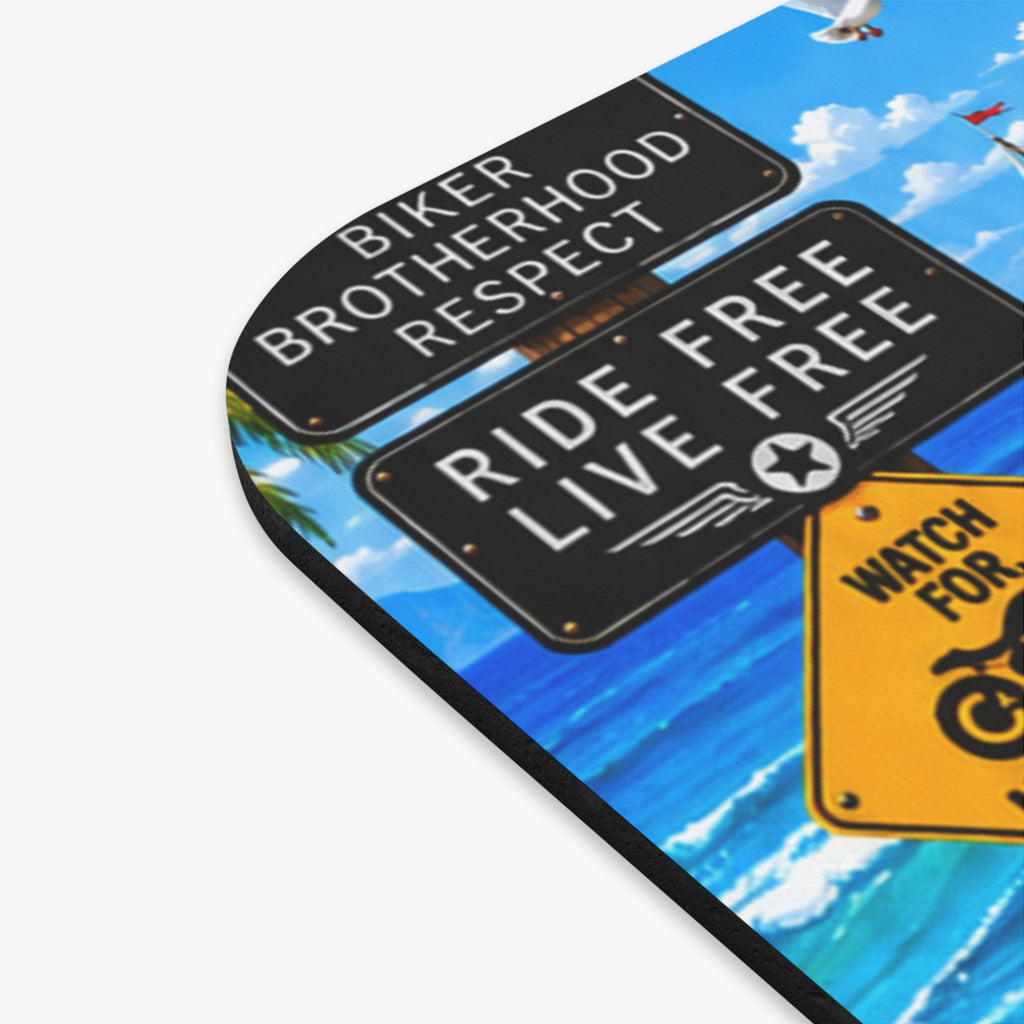 #008 Biker Henry – SeaHenry Coastal Mouse Pad