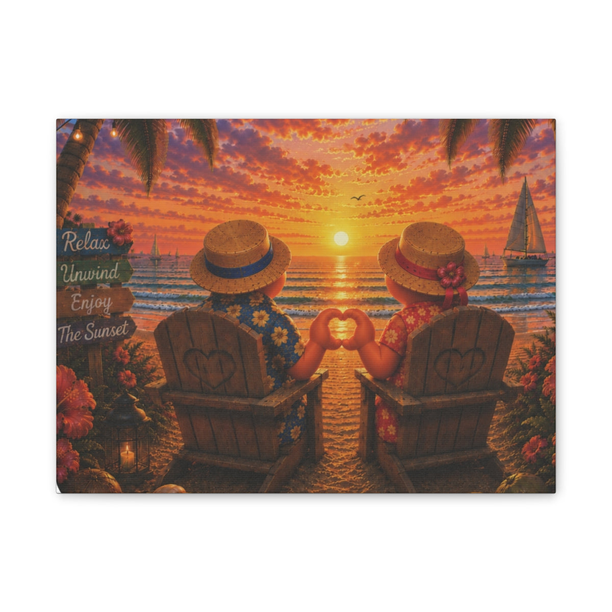 #020 Together Forever  – Coastal Canvas Wall Art