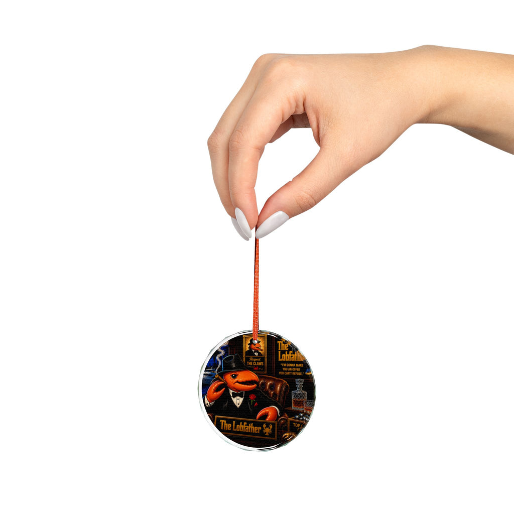 #014 The LobFather – SeaHenry Glass Ornament