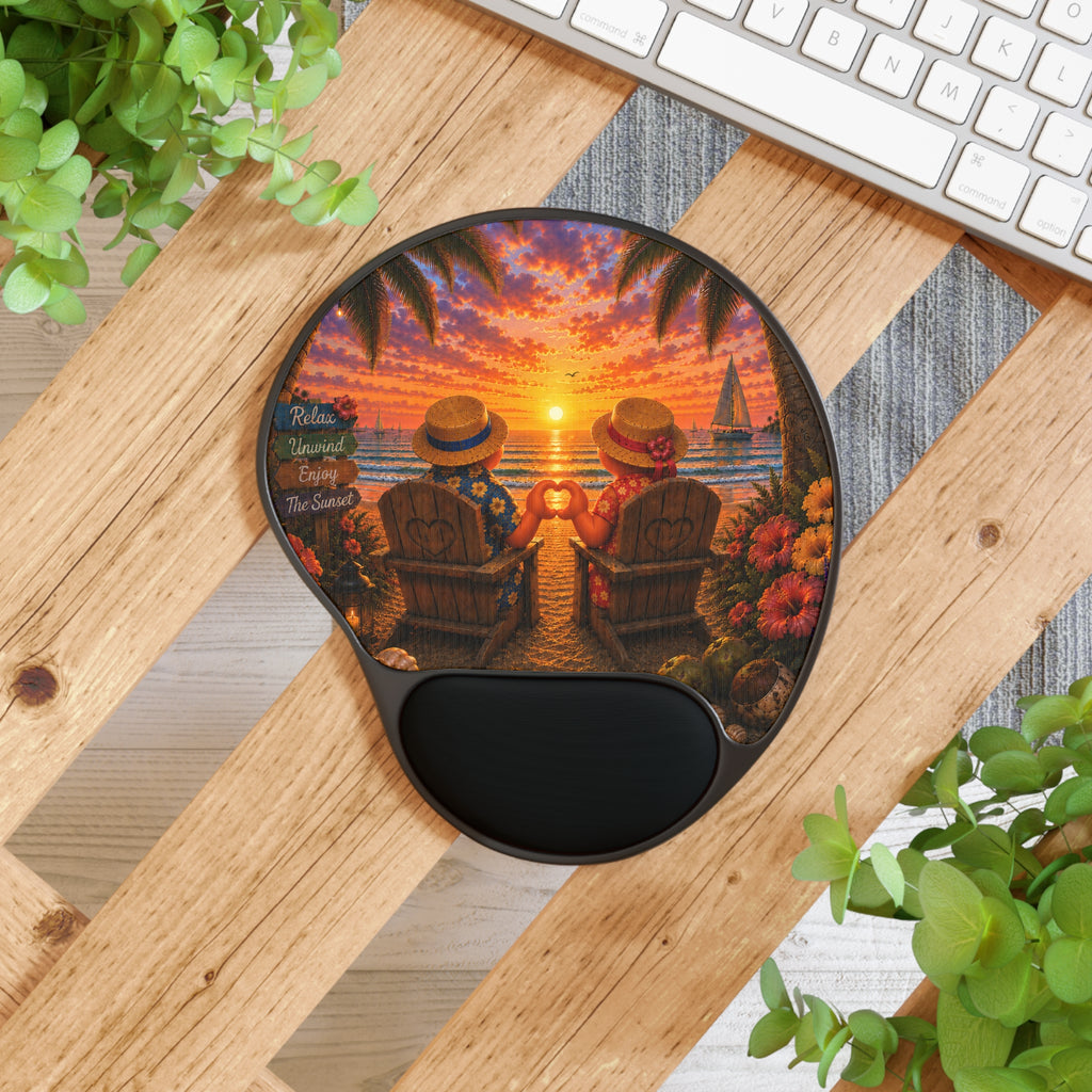 #020 Together Forever – SeaHenry Cushioned Wrist Rest Mouse Pad
