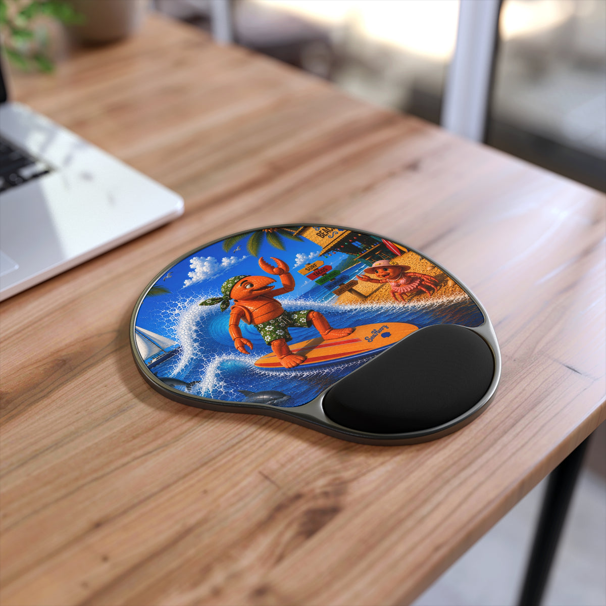 #012 Surfer Henry – SeaHenry Cushioned Wrist Rest Mouse Pad