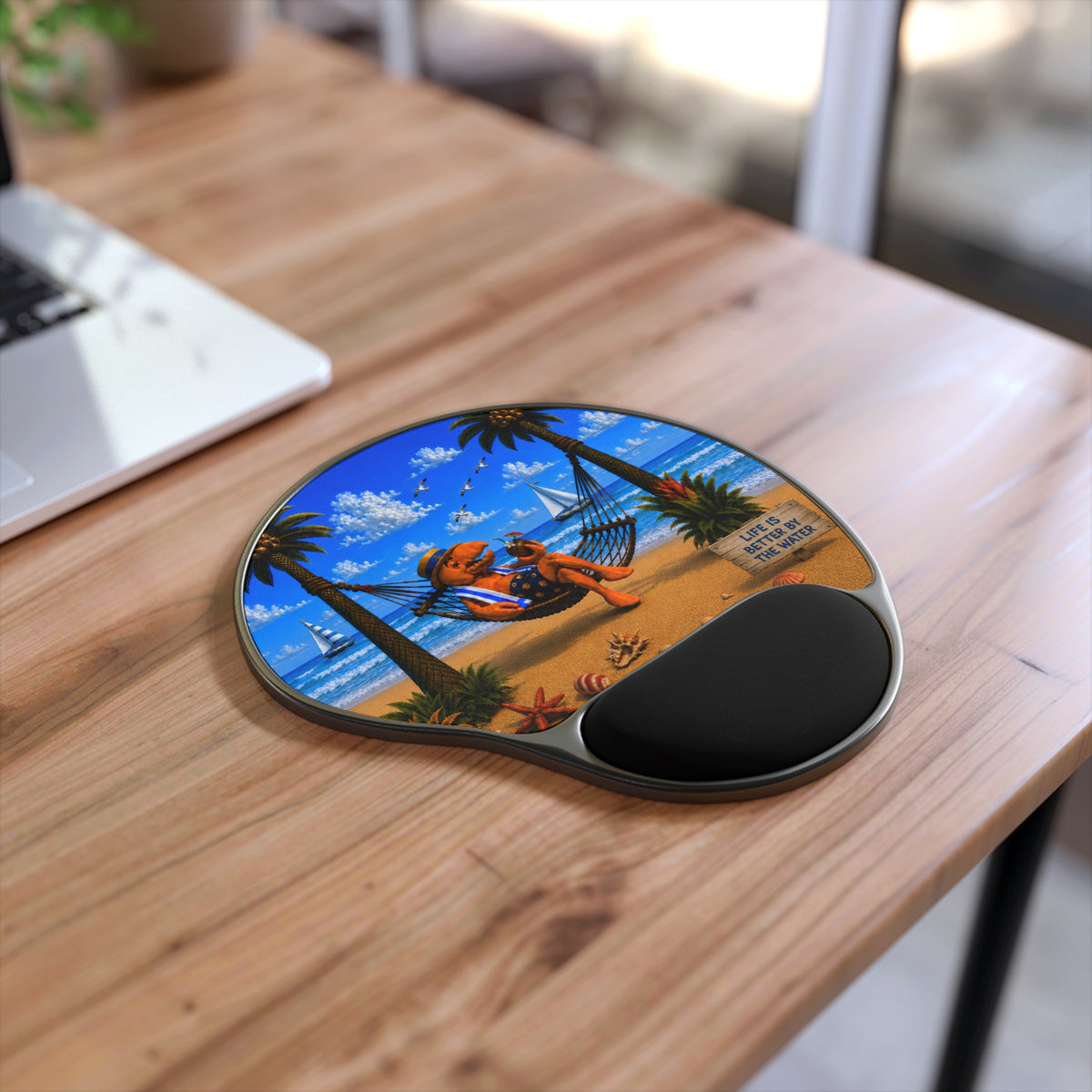 #002 Hammock Henry – SeaHenry Cushioned Wrist Rest Mouse Pad