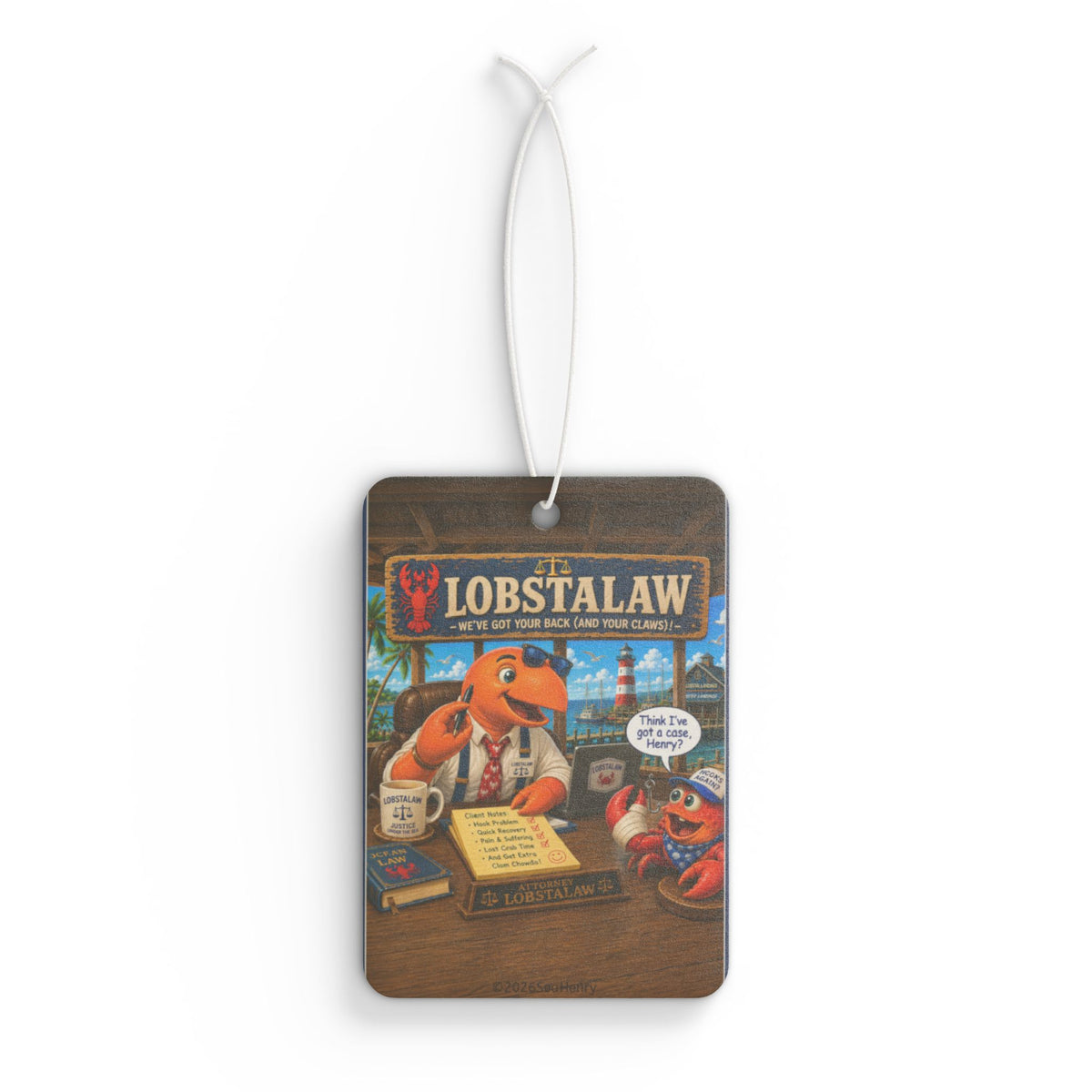 #009 LobstaLaw – SeaHenry Car Air Freshener