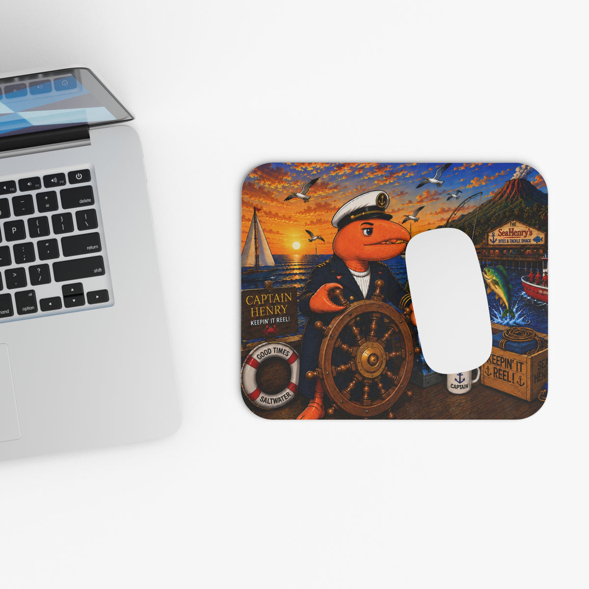 #003 Captain Henry- SeaHenry Mouse Pad