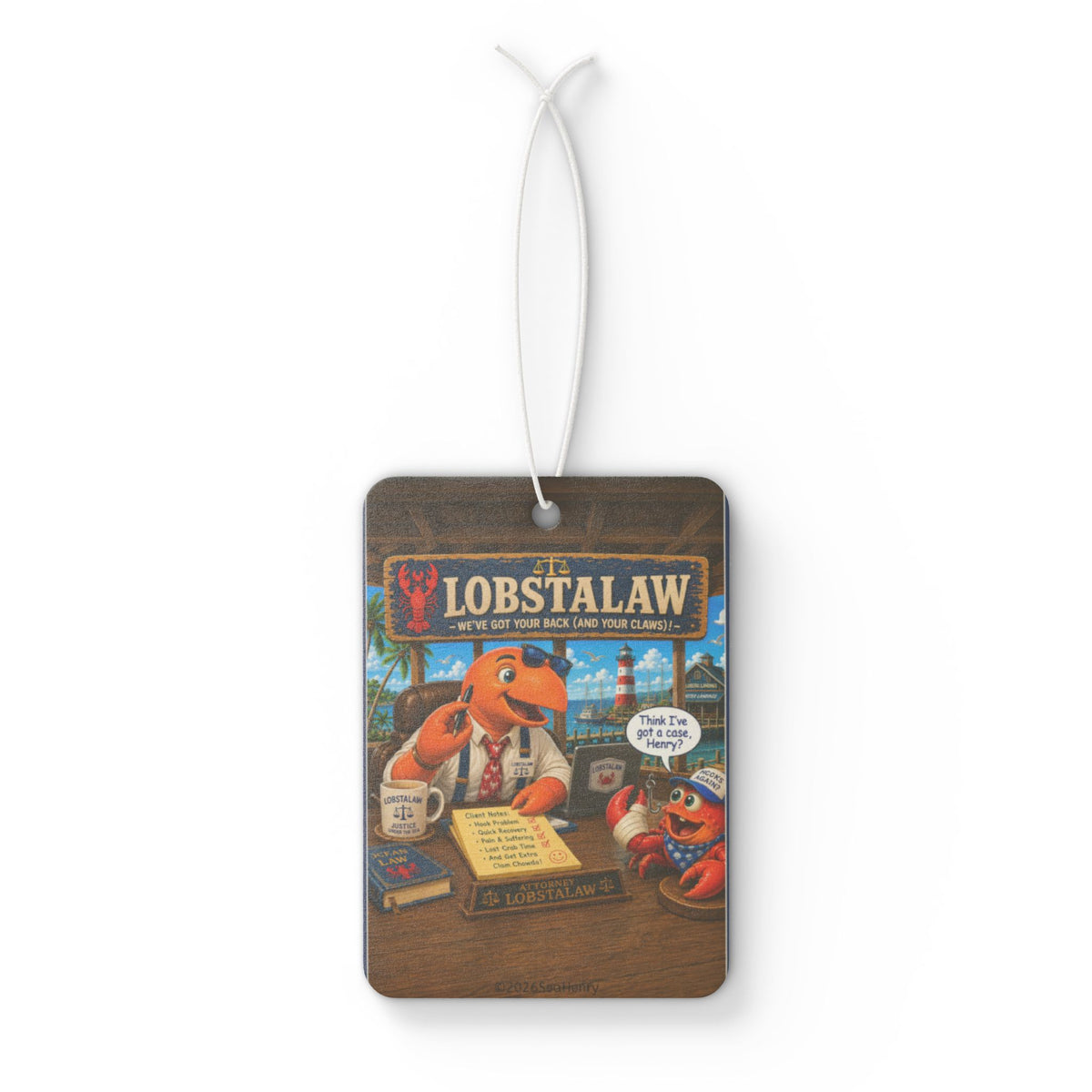 #009 LobstaLaw – SeaHenry Car Air Freshener