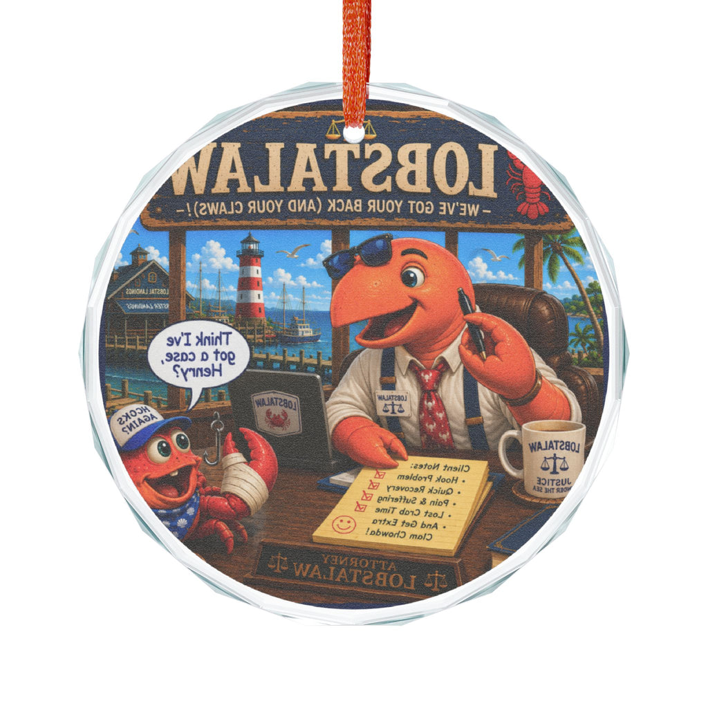 #009 Lobstalaw Henry – SeaHenry Glass Ornament
