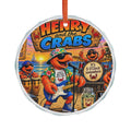 #011 Henry and the Crabs – SeaHenry Glass Ornament