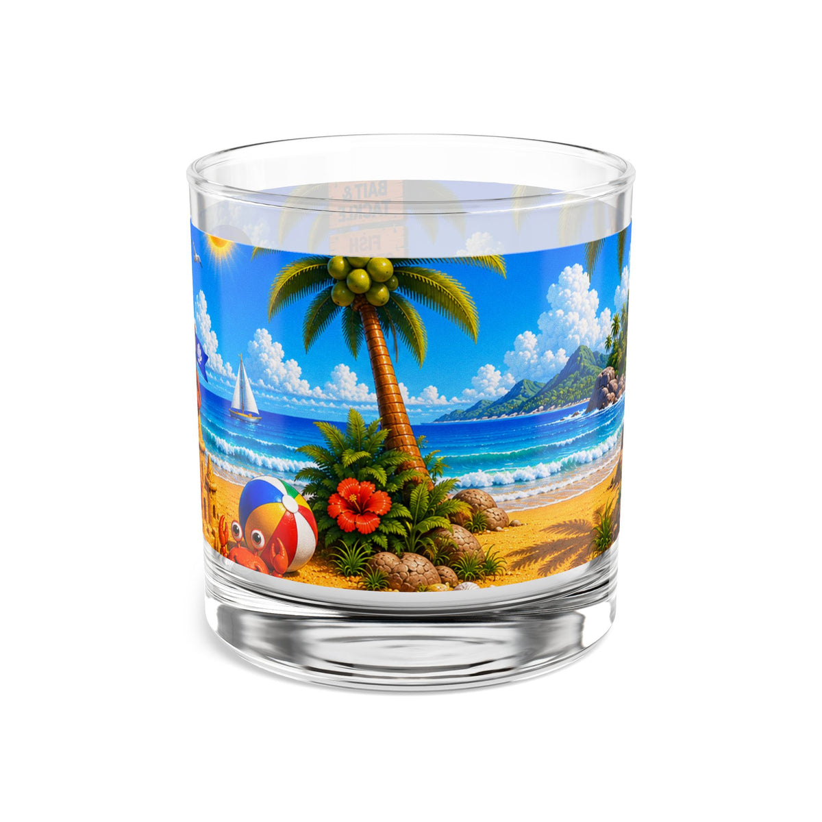 #005 Beach Buddy Boy - SeaHenry 10oz Rocks Glass