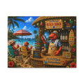 #013 Henry the Bartender – SeaHenry Beach Shack Canvas Wall Art