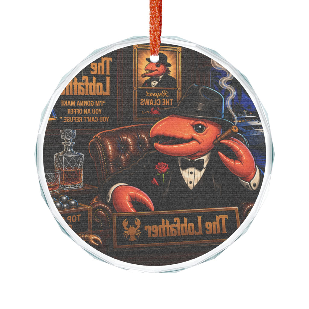#014 The LobFather – SeaHenry Glass Ornament