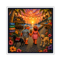 #019 Dog Walking – SeaHenry 3×3 Square Sticker