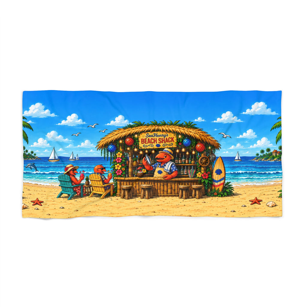 #013 Henry the Bartender – Beach Towel