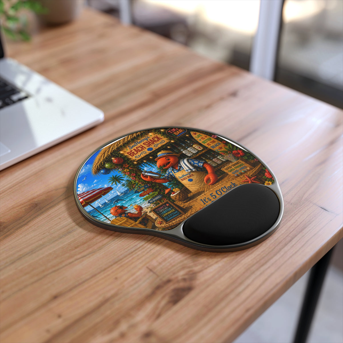 #013 Henry the Bartender – SeaHenry Cushioned Wrist Rest Mouse Pad