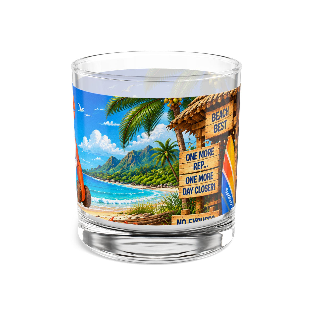 #015 Exercising Henry – SeaHenry 10 oz Rocks Glass