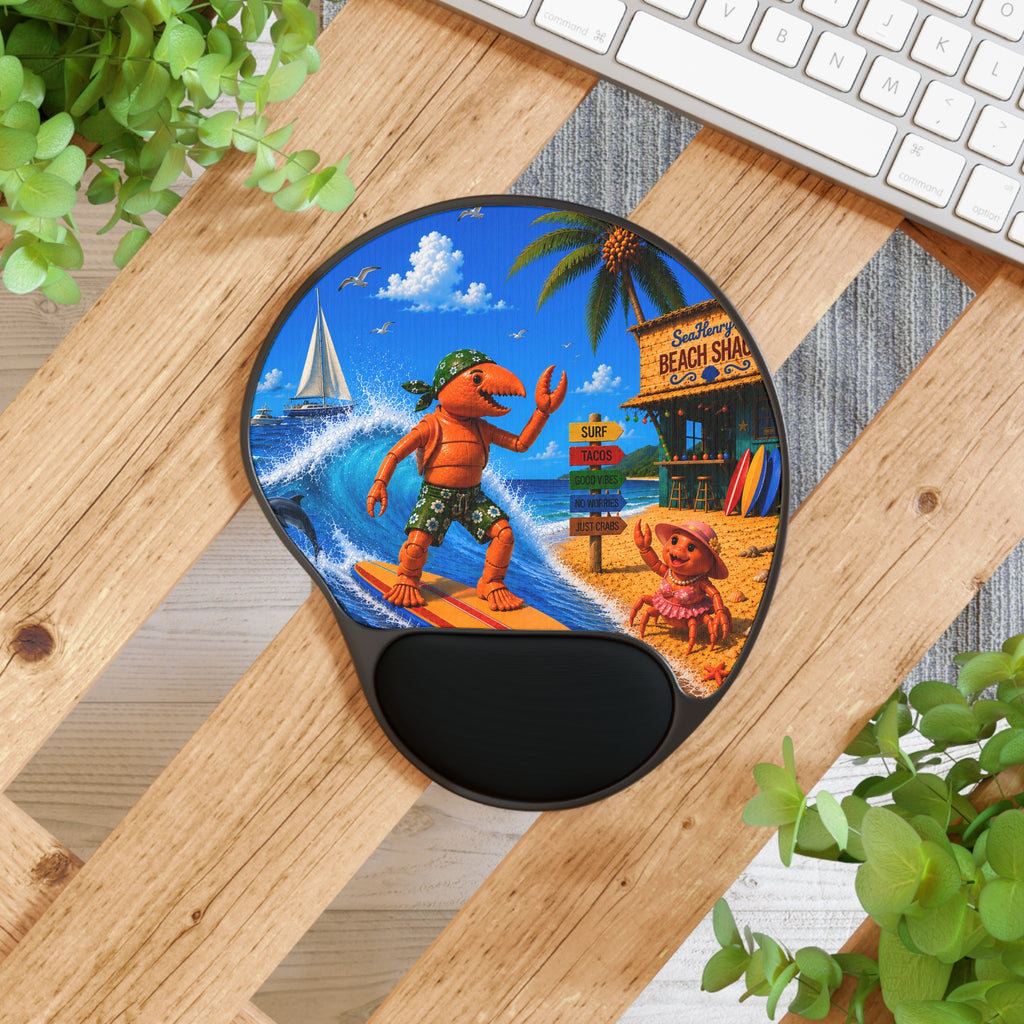 #012 Surfer Henry Wrist Mouse Pad