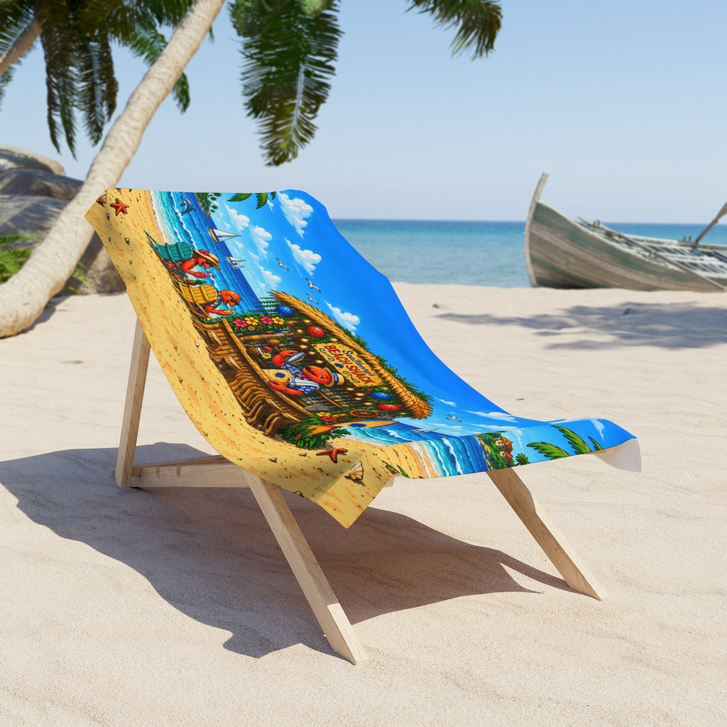 #013 Henry the Bartender – Beach Towel