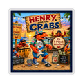 #011 Henry and the Crabs – SeaHenry 3×3 Square Sticker
