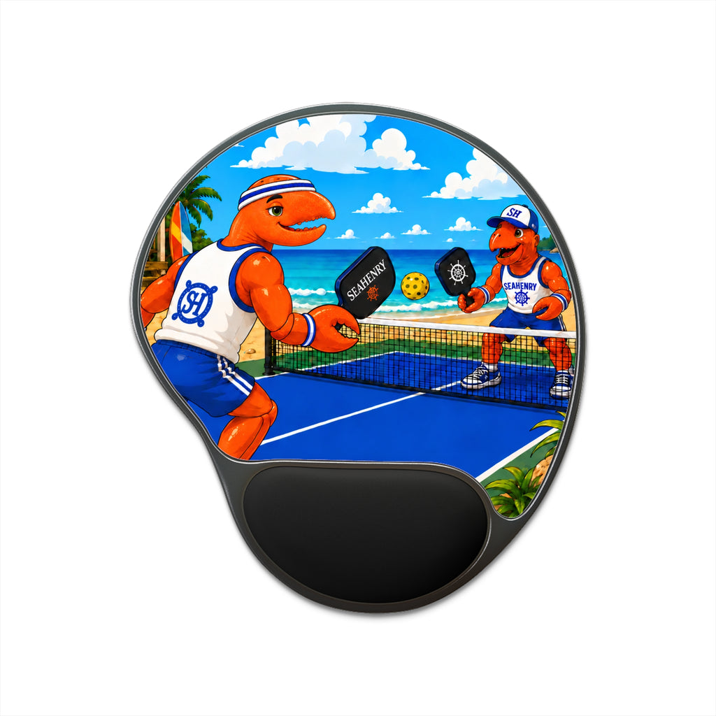 #017 Pickleball Henry - SeaHenry Cushioned Wrist Mouse Pad